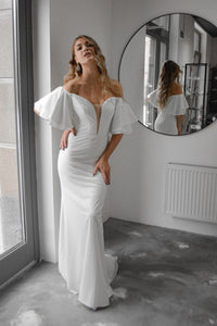 Sparkly Mermaid Wedding Dress Fly view 6