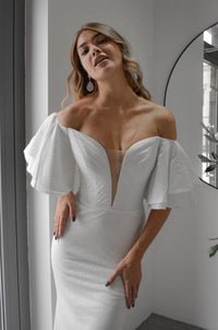 Sparkly Mermaid Wedding Dress Fly view 3