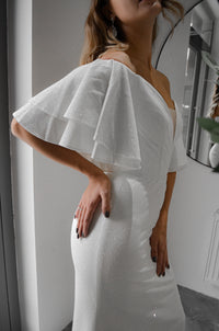 Sparkly Mermaid Wedding Dress Fly view 11