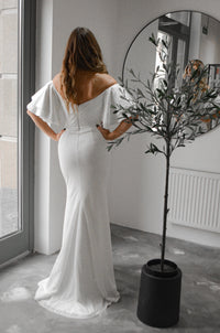Sparkly Mermaid Wedding Dress Fly view 12