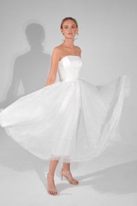 2 in 1 Midi Wedding Dress Monika view 1