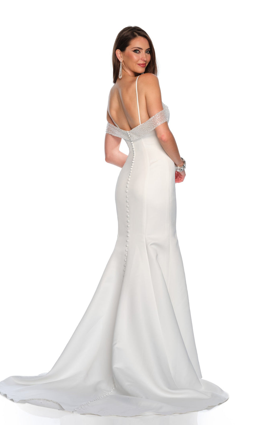 Dave and Johnny 11464 Bridal Dress details - VOLAKK