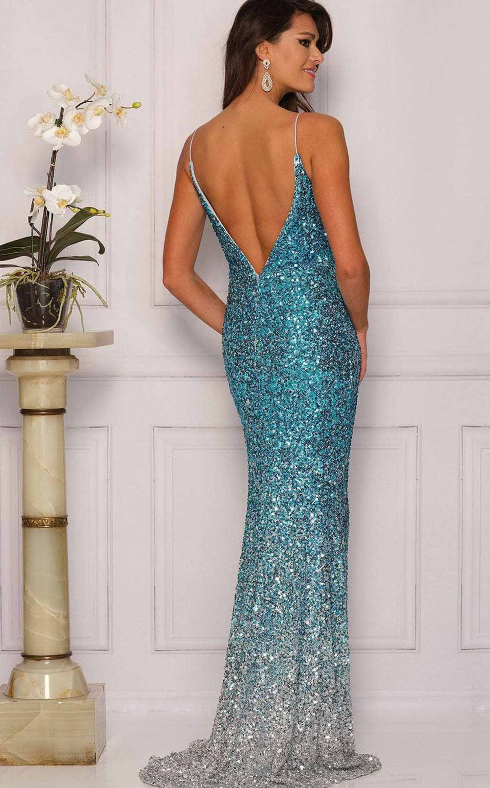 Exquisite Dave and Johnny A10308 Dress detail view - VOLAKK