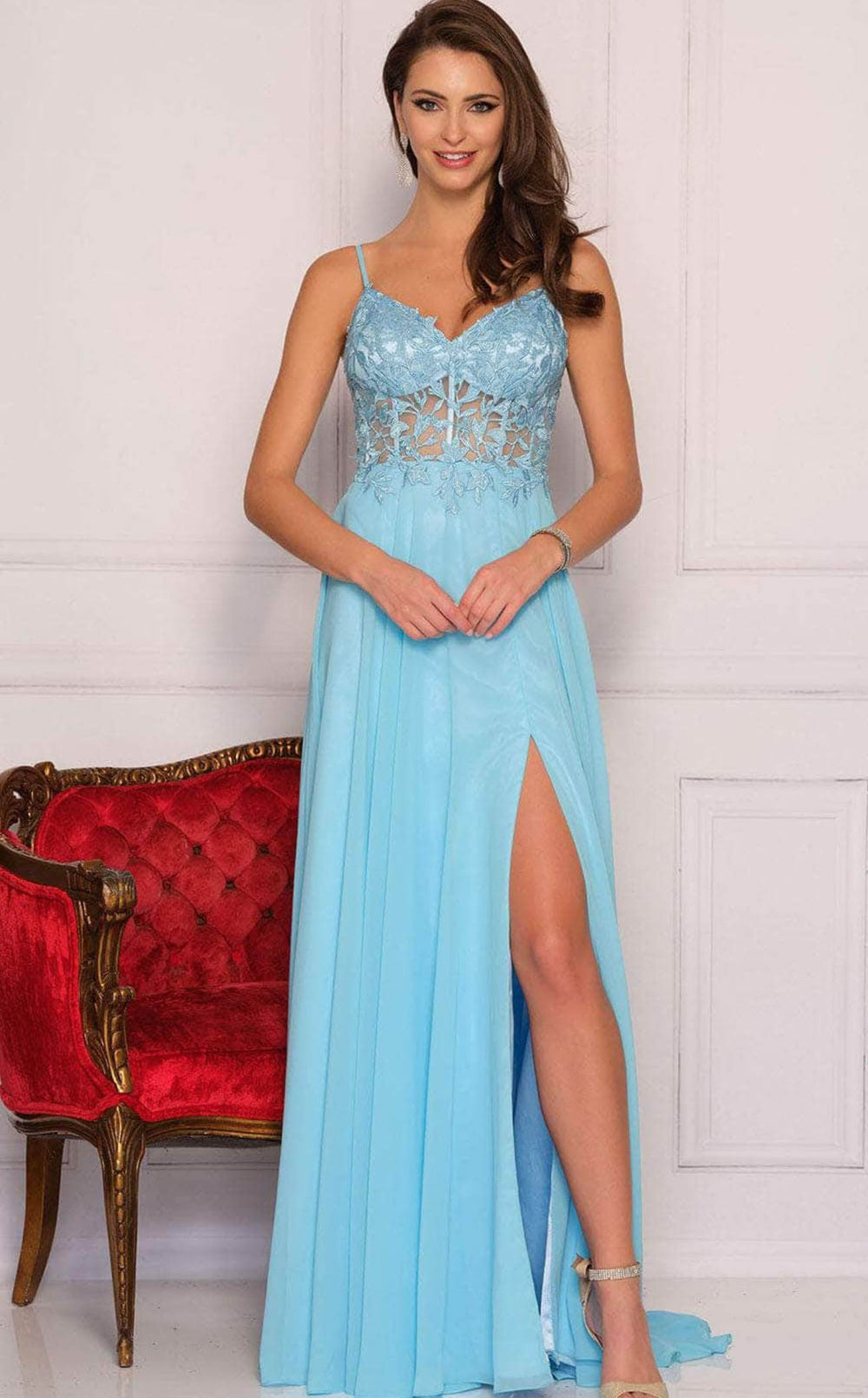 Exquisite Dave and Johnny A10364 Dress detail view - VOLAKK