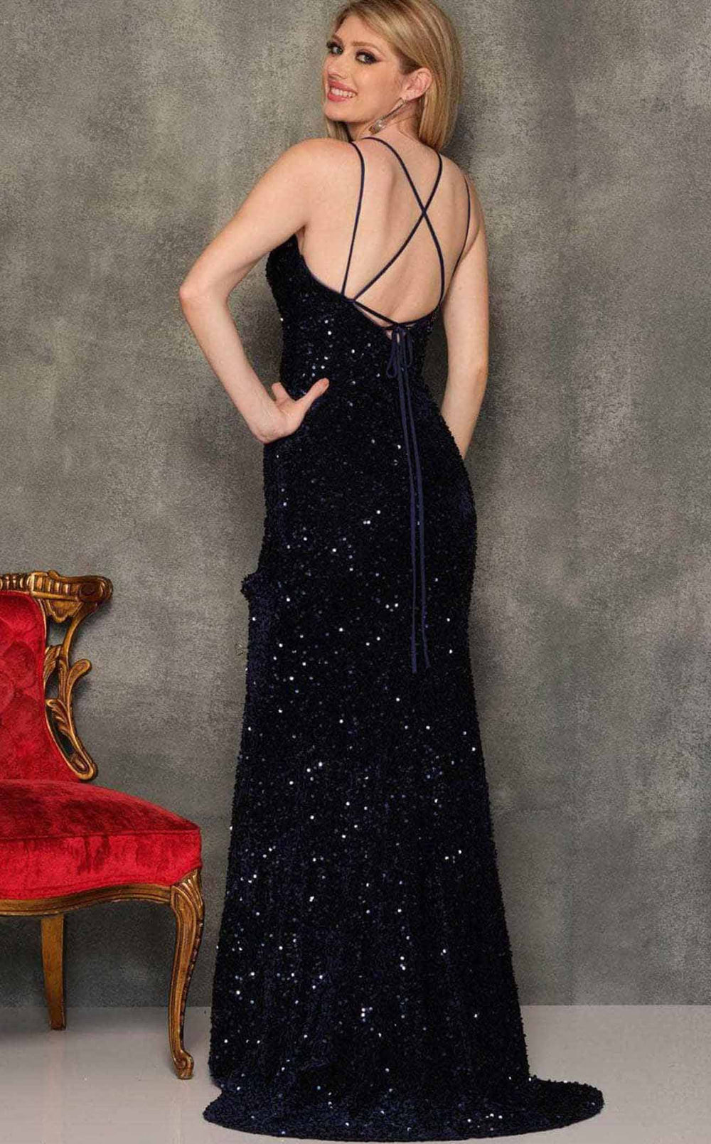 Dave and Johnny A10640 Dress details - VOLAKK