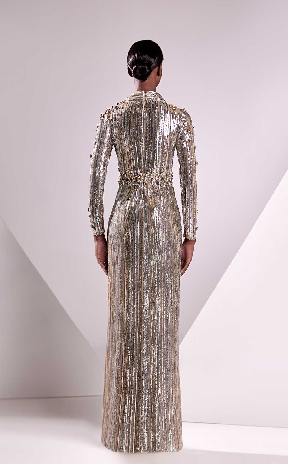 Edward Arsouni Couture FW24917 Dress details - VOLAKK