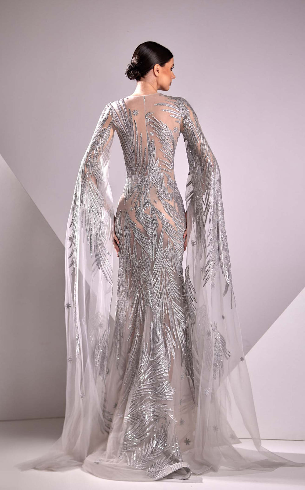 Edward Arsouni Couture FW24919 Dress details - VOLAKK