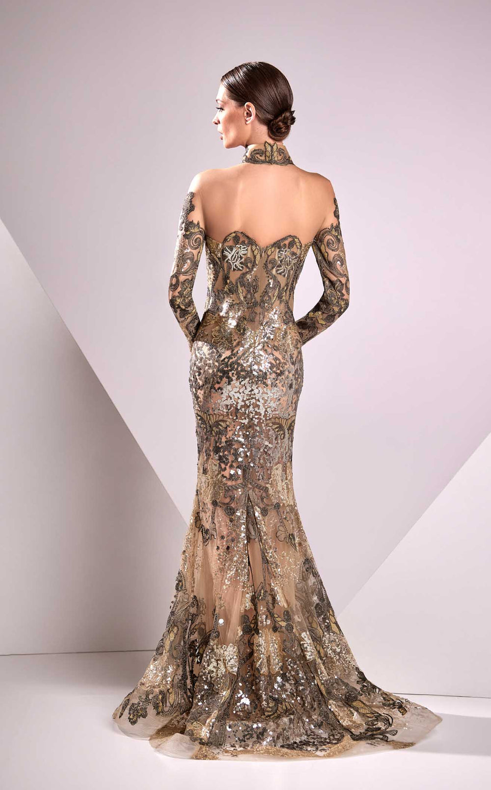 Edward Arsouni Couture FW24920 Dress details - VOLAKK