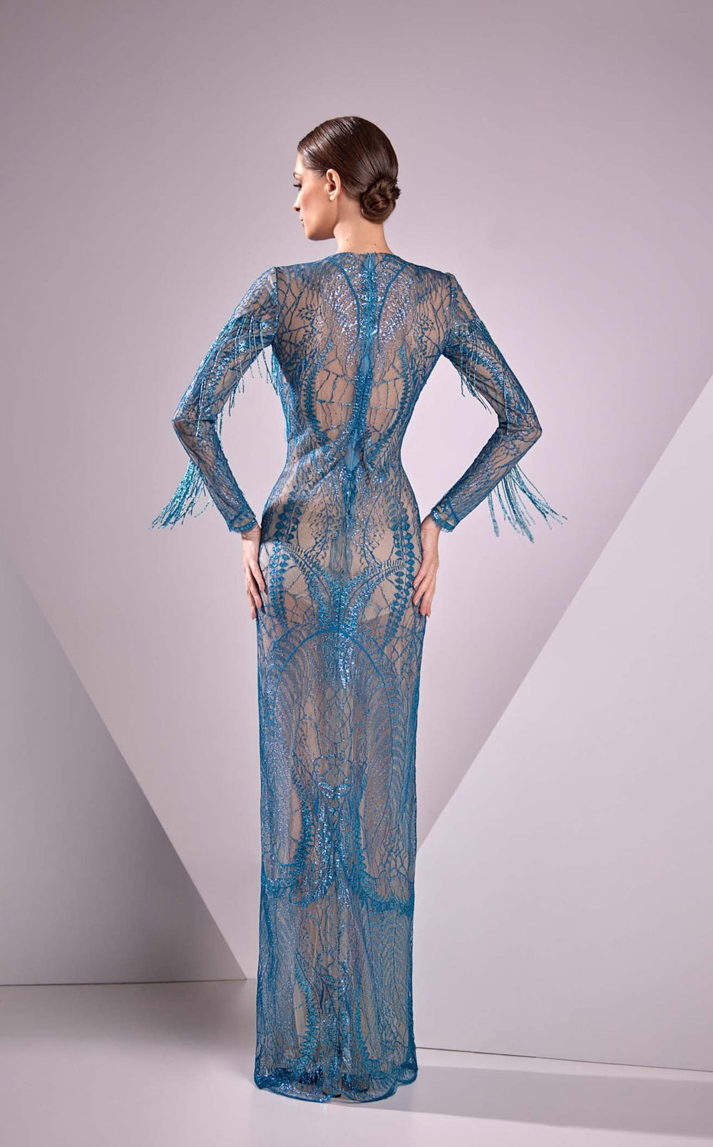 Edward Arsouni Couture FW24949 Dress details - VOLAKK