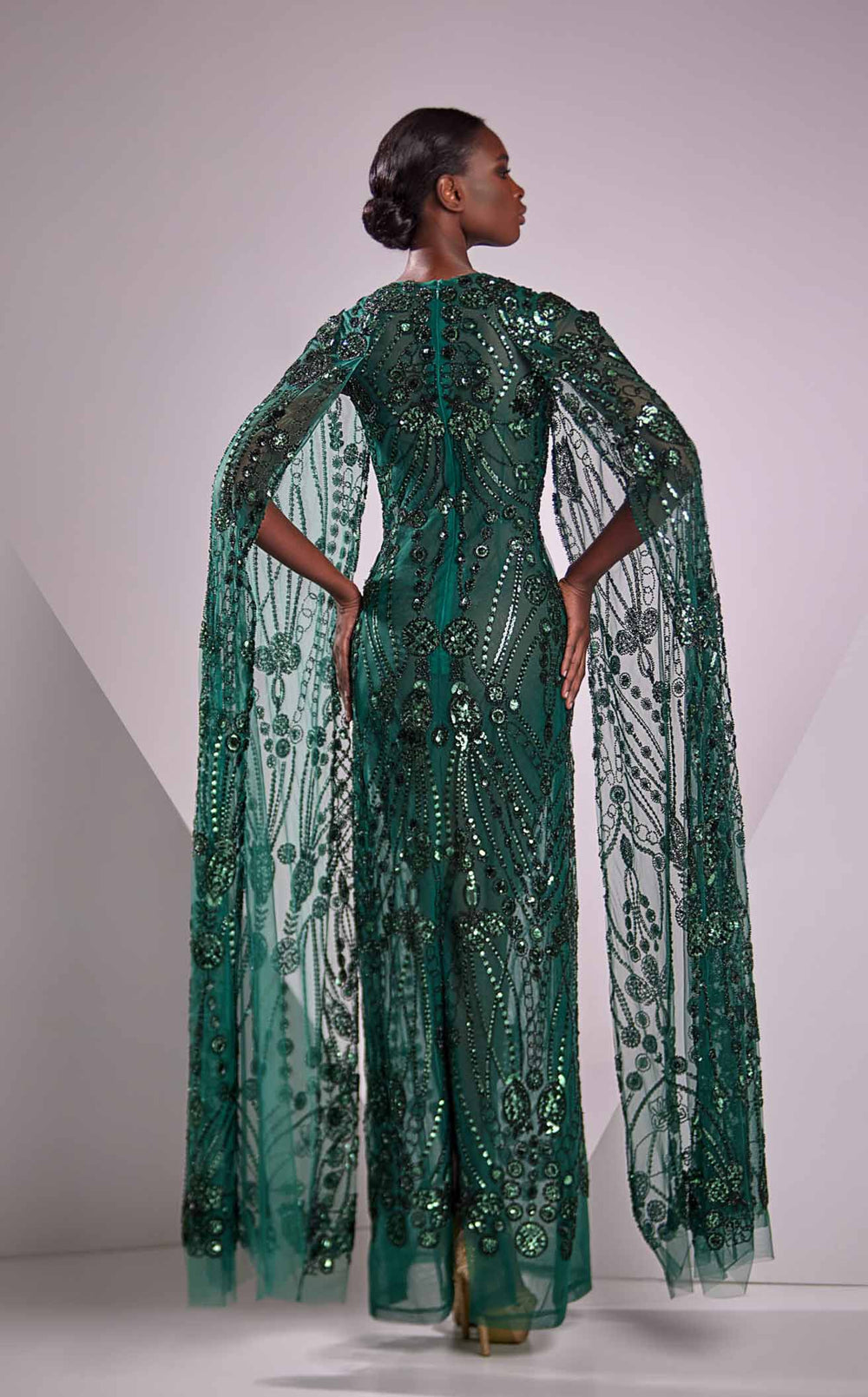 Edward Arsouni Couture FW24954 Dress details - VOLAKK