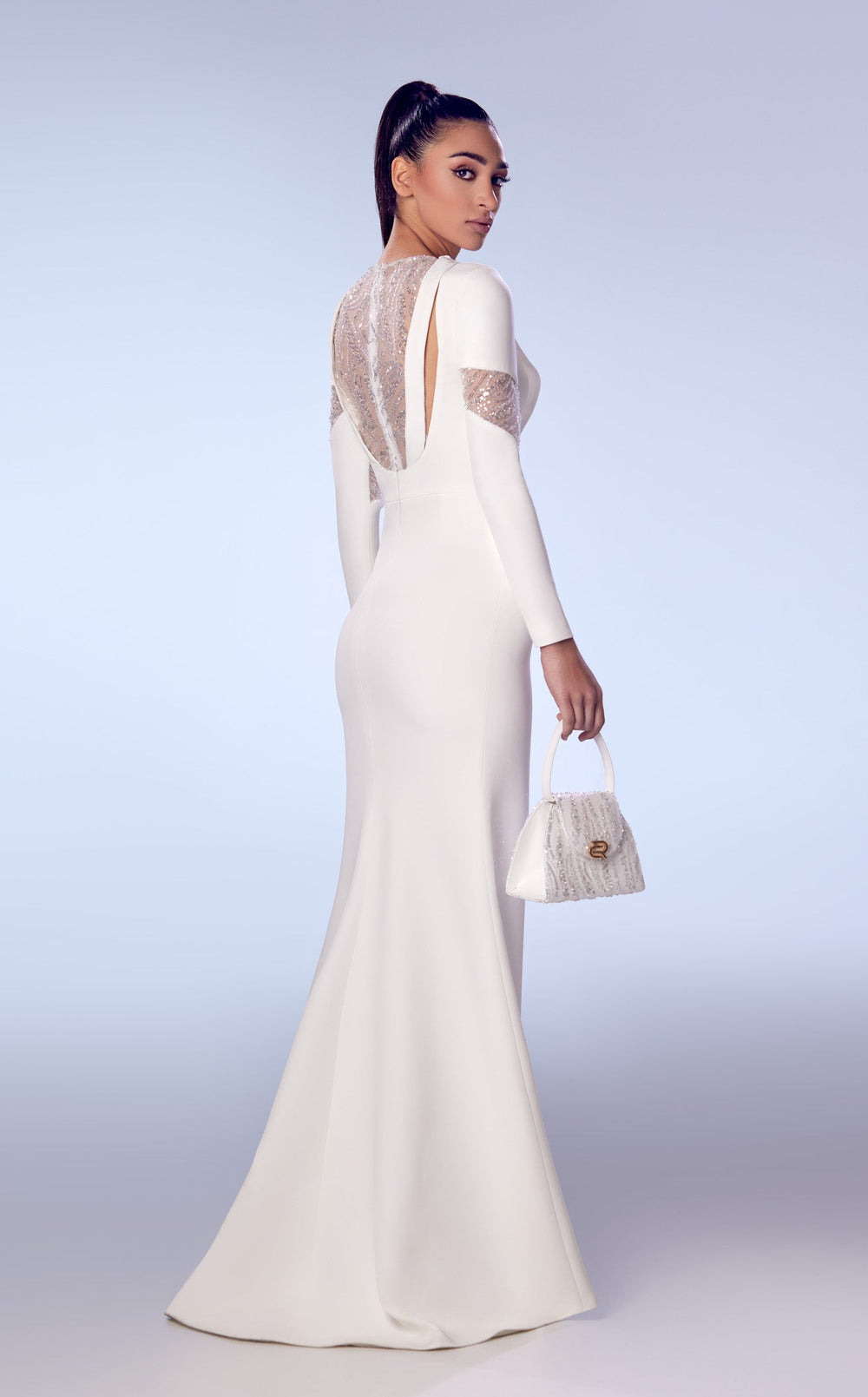 Exquisite Reverie Couture FW65CL Dress detail view - VOLAKK