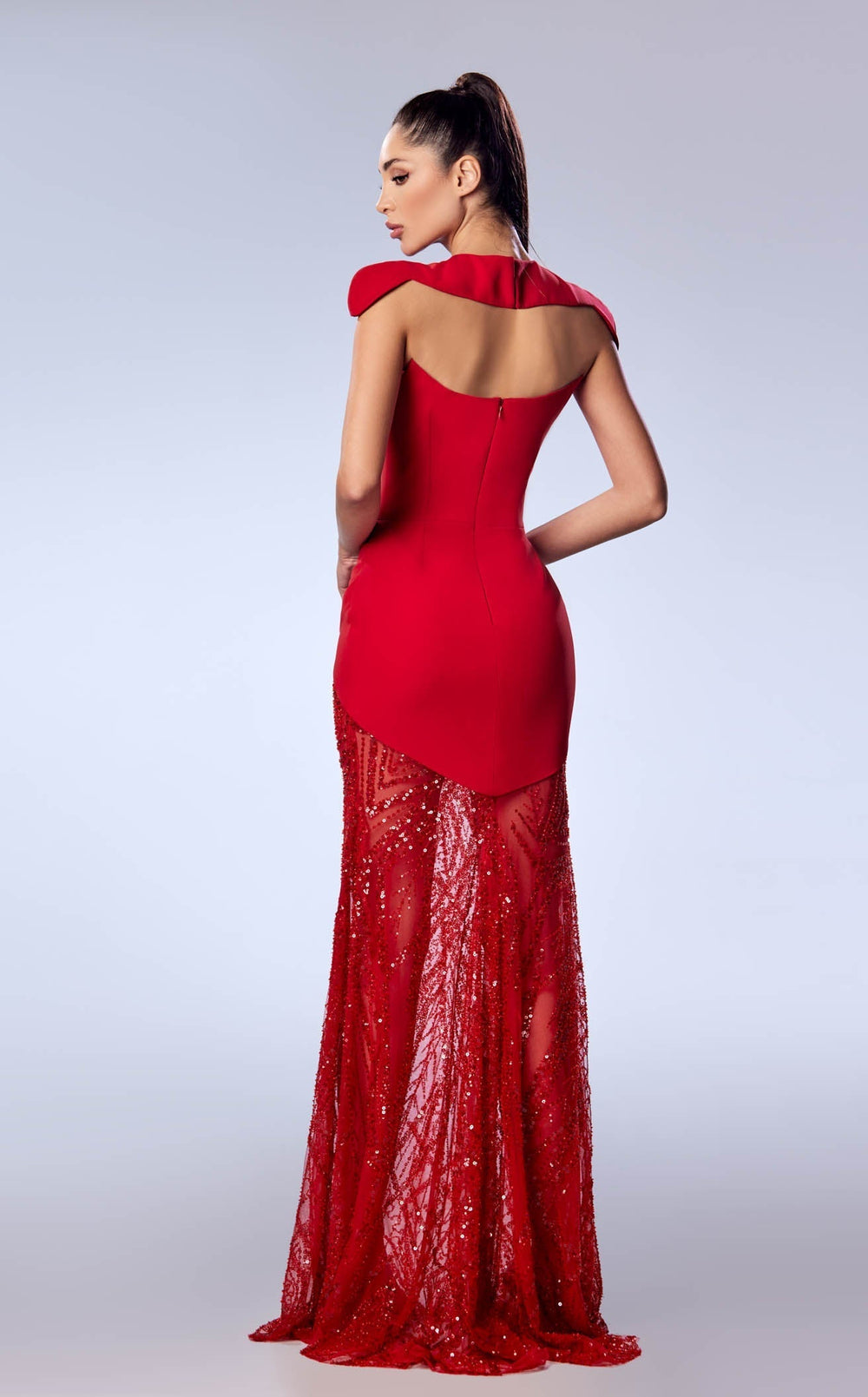 Exquisite Reverie Couture FW69 Dress detail view - VOLAKK