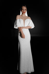 Sparkly Mermaid Wedding Dress Fly view 1