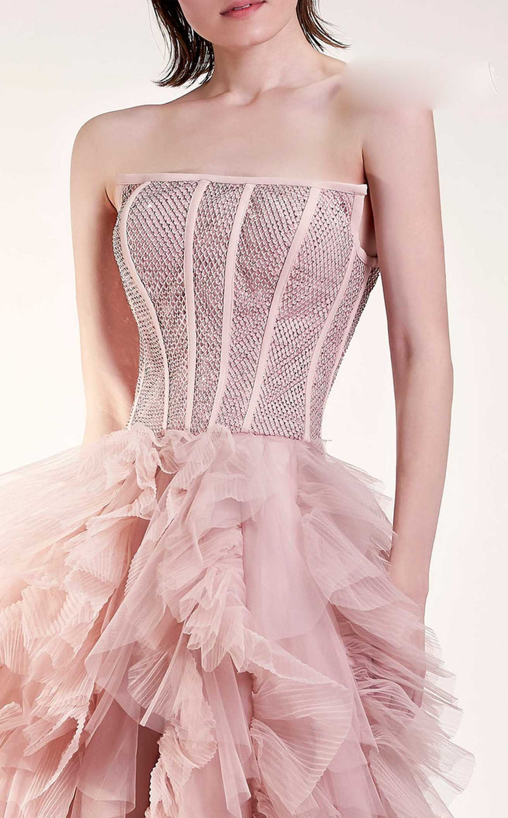 Exquisite MNM Couture G1409 Dress detail view - VOLAKK