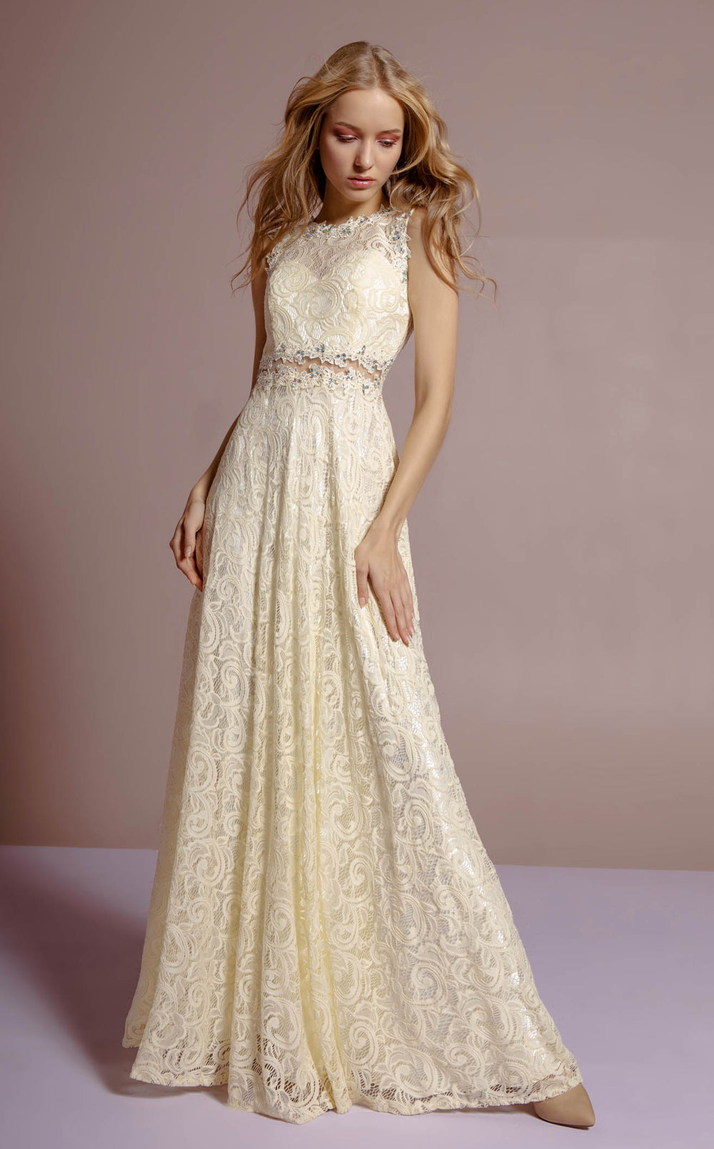 Exquisite Elizabeth K GL1460 Dress detail view - VOLAKK