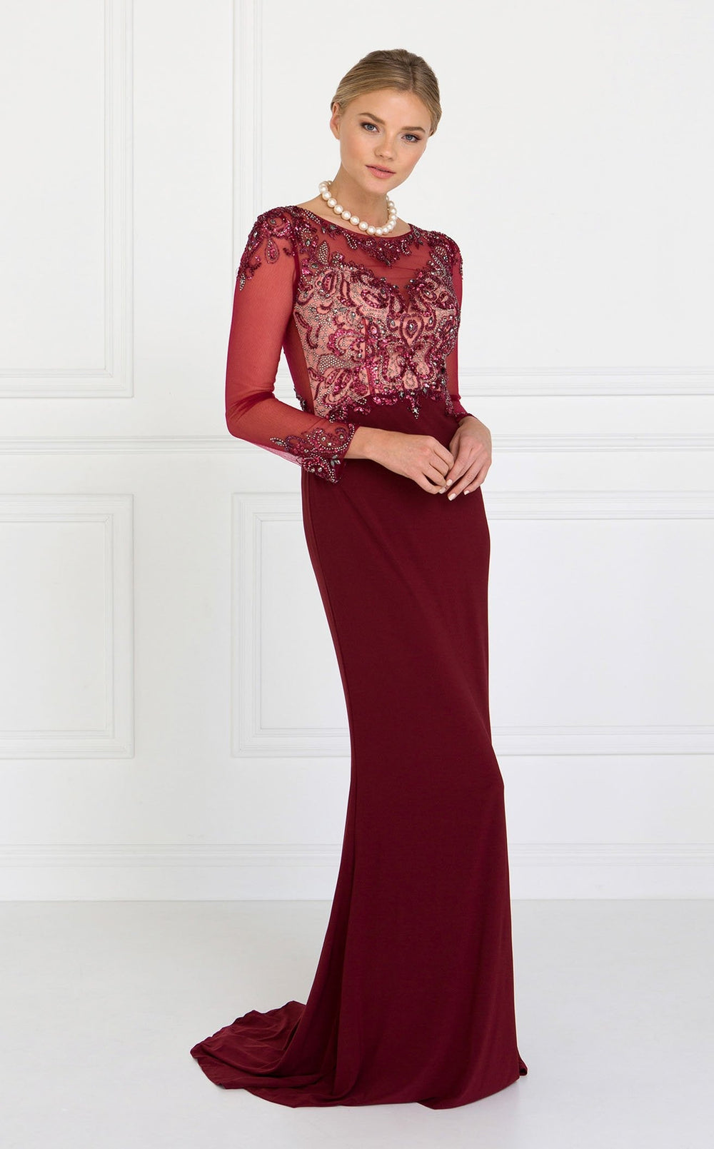 Exquisite Elizabeth K GL1506 Dress detail view - VOLAKK