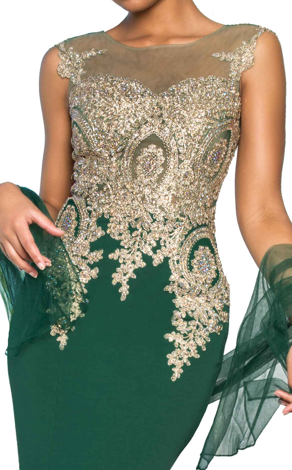 Exquisite Elizabeth K GL2166 Dress detail view - VOLAKK