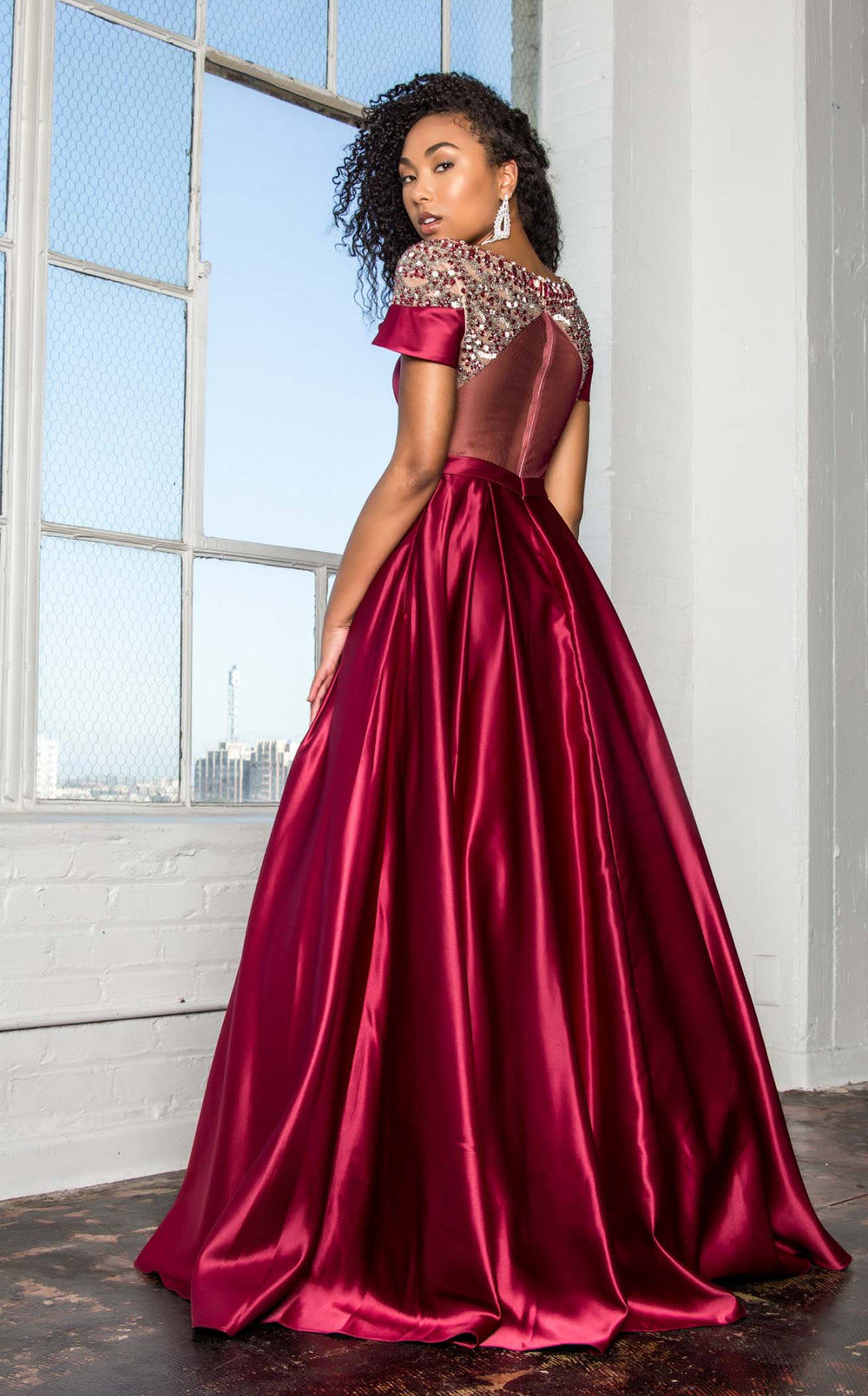 Exquisite Elizabeth K GL2215 Dress detail view - VOLAKK