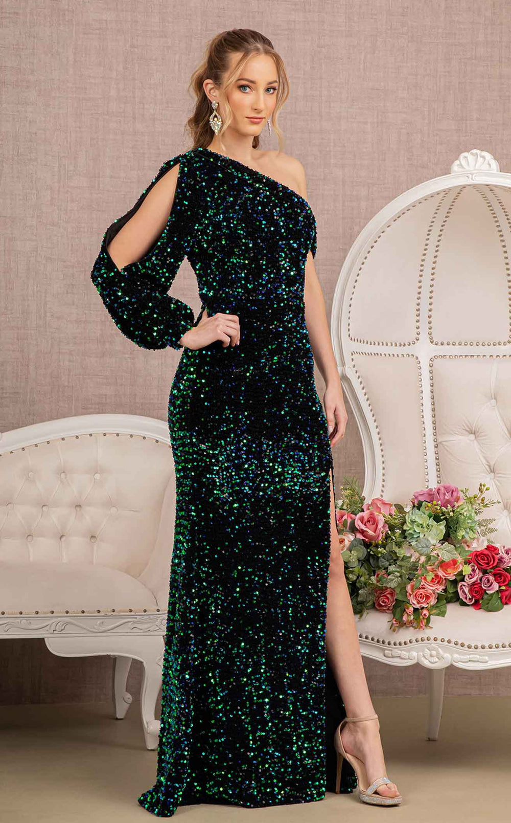 Exquisite Elizabeth K GL3159 Dress detail view - VOLAKK