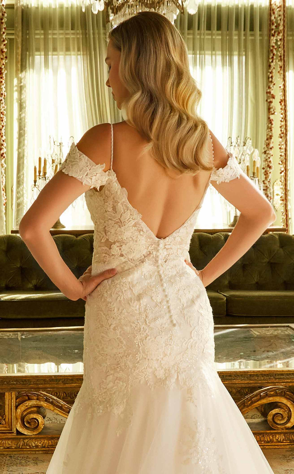 Exquisite GLS by Gloria GL3537 Bridal Dress detail view - VOLAKK