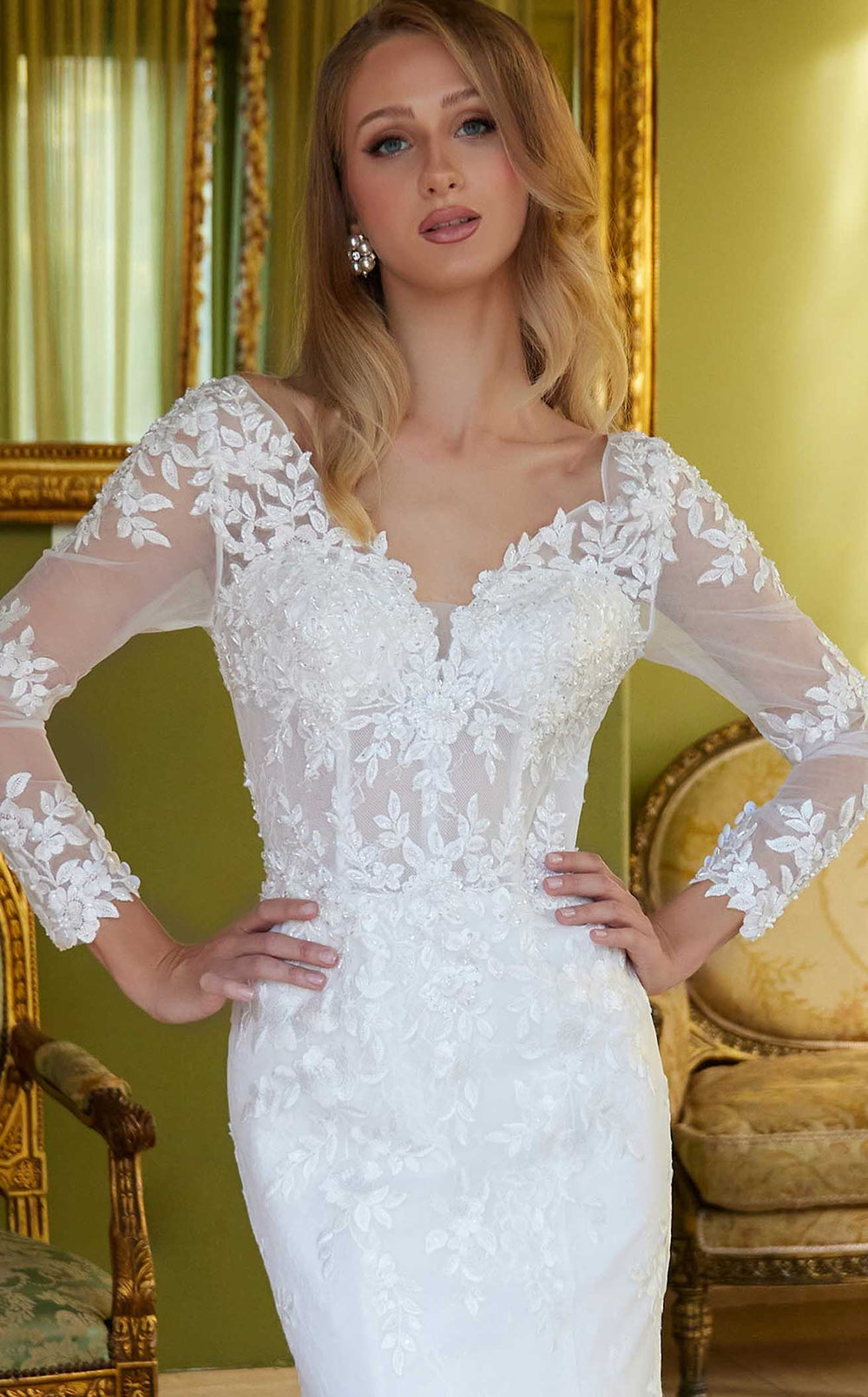 Exquisite GLS by Gloria GL3605 Bridal Dress detail view - VOLAKK