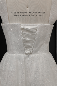 Short Sparkly Wedding Dress Milana view 9