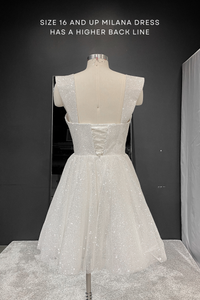 Short Sparkly Wedding Dress Milana view 10