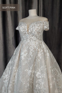Lace Off-the-Shoulders Wedding Dress Charlotte view 5