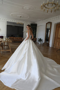 Classic Mikado Ball Gown Priscilla view 3