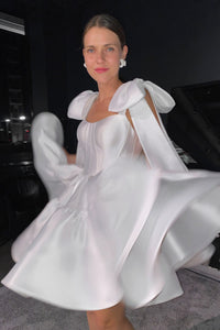 Mikado Wedding Dress Dixie 2 with Straps view 5