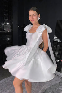 Mikado Wedding Dress Dixie 2 with Straps view 1