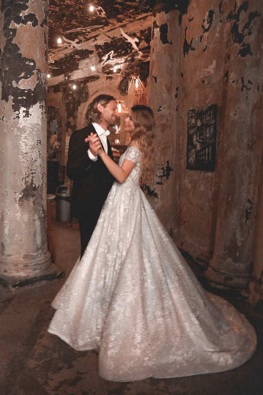Lace Off-the-Shoulders Wedding Dress Charlotte