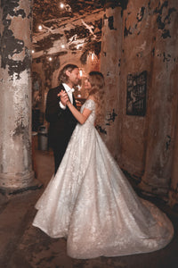 Lace Off-the-Shoulders Wedding Dress Charlotte view 1