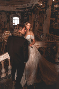 Lace Off-the-Shoulders Wedding Dress Charlotte view 4