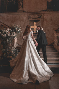 Lace Off-the-Shoulders Wedding Dress Charlotte view 3