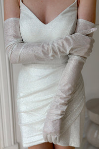 Sparkly Bridal Gloves view 2