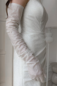 Sparkly Bridal Gloves view 4