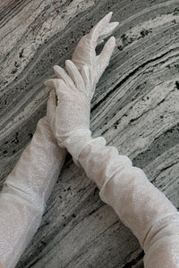 Sparkly Bridal Gloves view 8