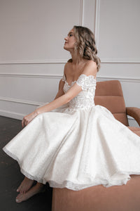 Tea Length Lace Wedding Dress Elise view 7