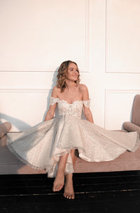 Tea Length Lace Wedding Dress Elise view 6