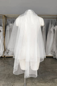 Wedding veil OB H15 with sequins edge view 7