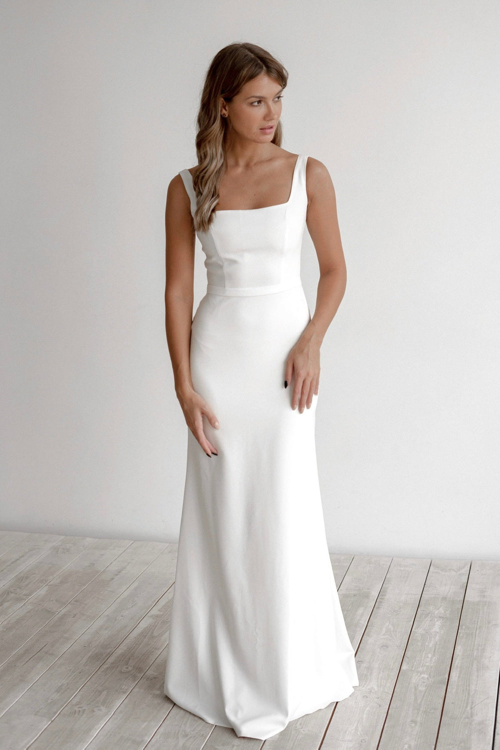 Crepe Wedding Dress Jessica - VOLAKK