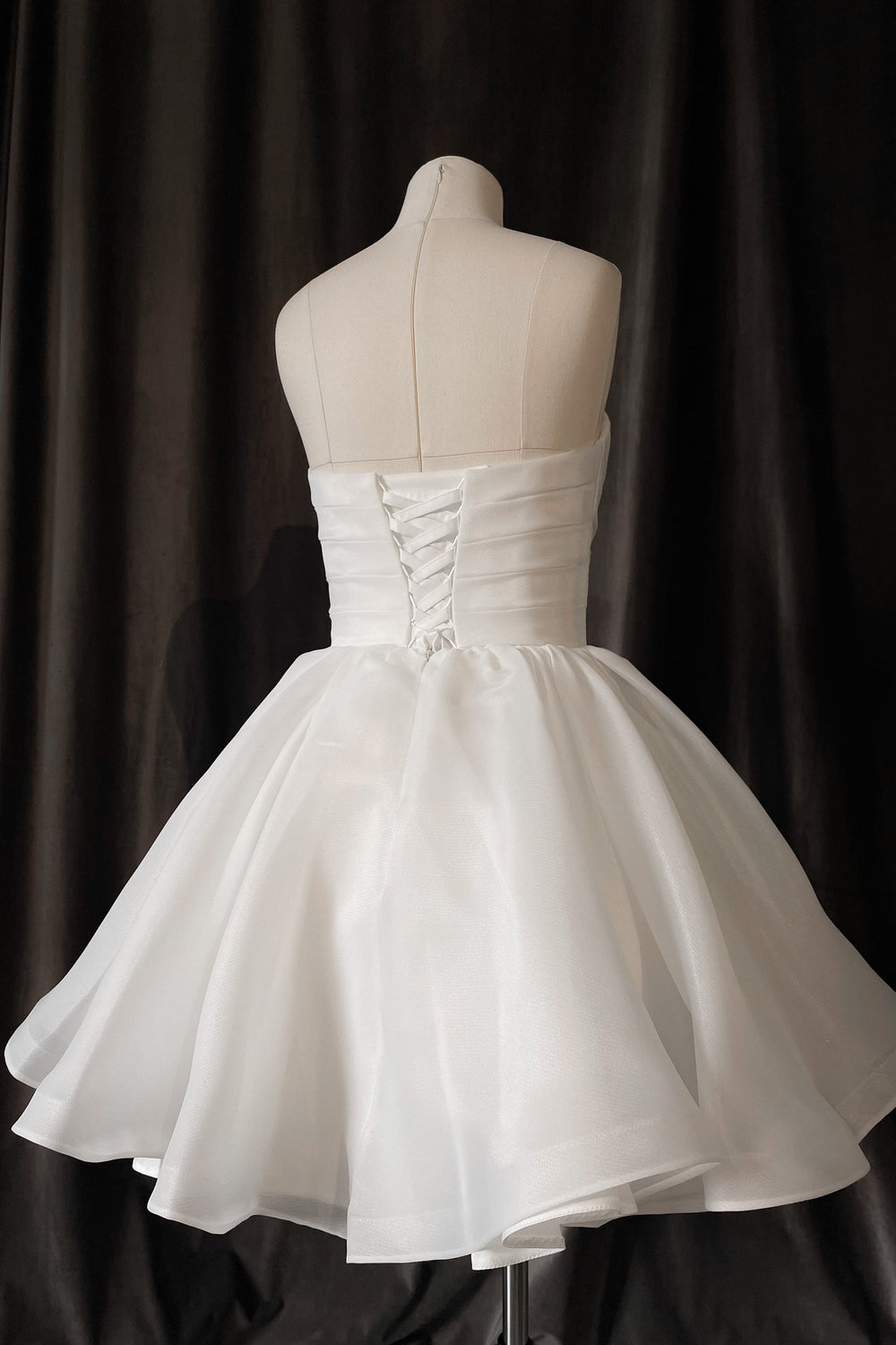 Organza Wedding Dress Fountana details - VOLAKK