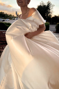 Short Satin Wedding Dress Mira view 9