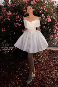 Convertible Satin Wedding Dress Mira (dress+overskirt) view 2