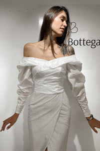 Taffeta Blouse Marthe with Long Sleeves | Ready-to-Ship view 12