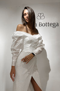 Taffeta Blouse Marthe with Long Sleeves view 11