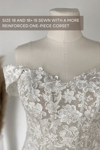 2 in 1 Short Wedding Dress Evelyn with Detachable Sophia Skirt view 15