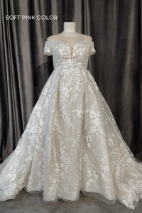 Lace Off-the-Shoulders Wedding Dress Charlotte view 6