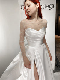 Tulle Blouse Chloe with Pearls view 7